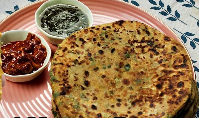 Easy Sprouted Moong Paratha Recipe, Indian Breakfast