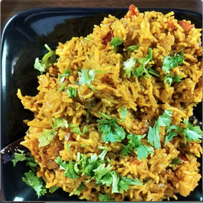 Simple and Flavorful - Onion Pulao, a Rice Recipe